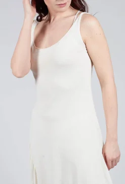 Masnada Dresses^Layered Vest Dress in Chalk
