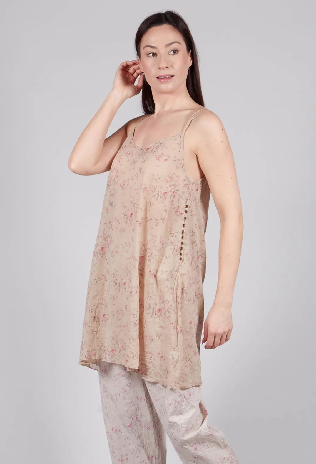 Les Ours Tops^Lea Top in Liberty Beige Print