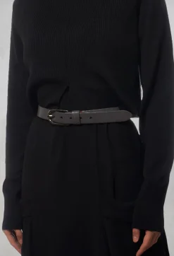 Crea Concept Belts^Leather Belt in Grey