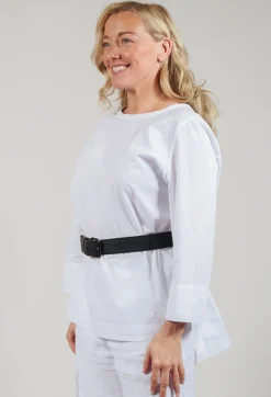 Jayko Belts^Leather Belt in Noir