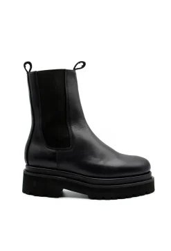 Nostra Santissima Boots^Leather Combat Boots in Black