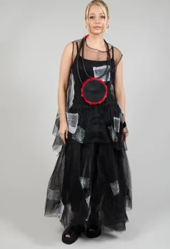 Bread and Butter Necklaces^Leather Disc Necklace in Black and Red