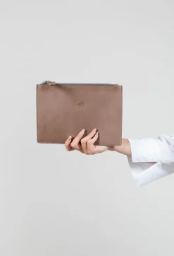 Ibblotta Bags^Leather Pocket in Grafite