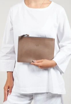 Ibblotta Bags^Leather Pocket in Grafite