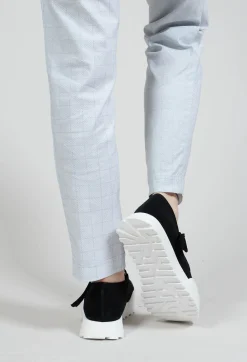 Rundholz Black Label Trainers^Leather Velcro Strap Pumps in Black