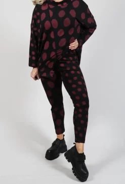 Bread and Butter Leggings^Leggings in Red Pois