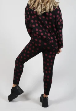 Bread and Butter Leggings^Leggings in Red Pois