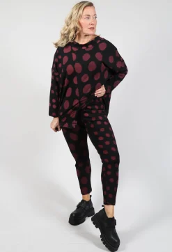 Bread and Butter Leggings^Leggings in Red Pois