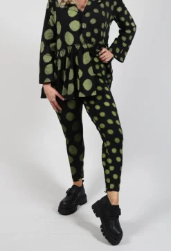 Bread and Butter Leggings^Leggings in Yellow Pois