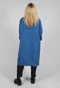 Hindahl u0026 Skudelny Shirts & Blouses^Light Taffeta Long Blouse with Ruffles in Blue