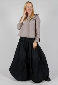 Hindahl u0026 Skudelny Shirts & Blouses^Light Taffeta Shirt with Ruffles in Stone