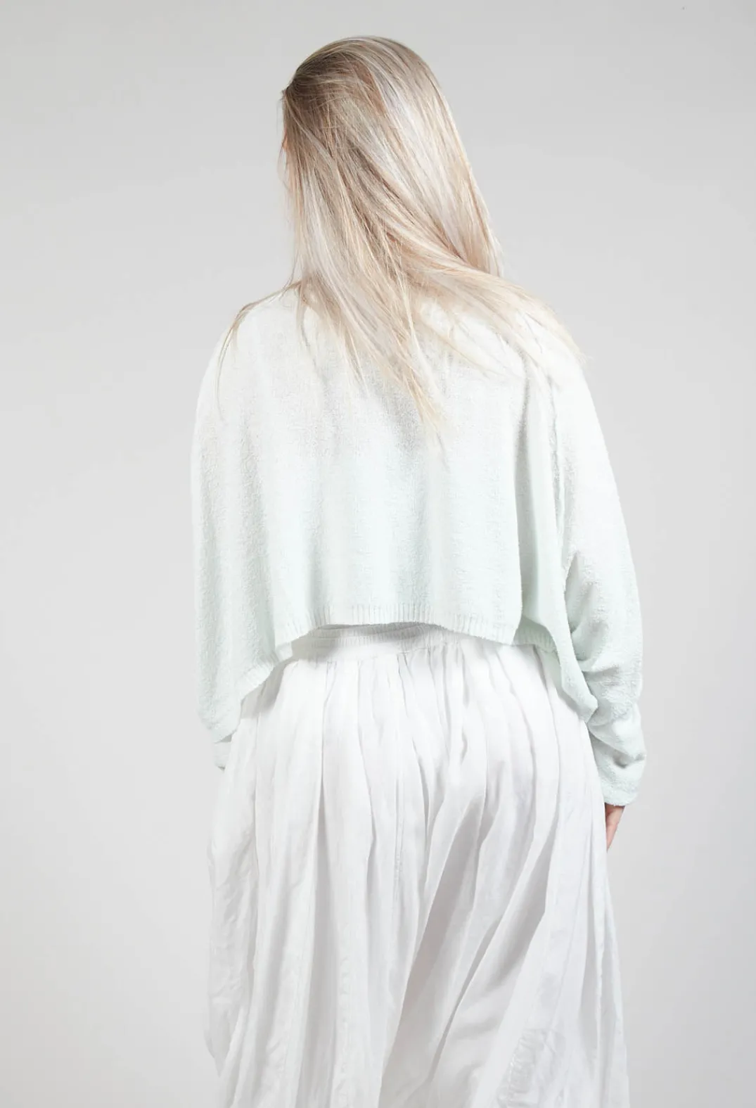 Rundholz Mainline Jumpers^Lightwear Cropped Jumper in Tulip 10% Cloud