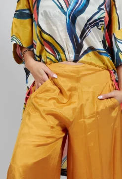 Bize Trousers^Lightwear Culottes in Beige Saffron