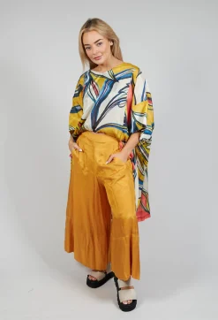 Bize Trousers^Lightwear Culottes in Beige Saffron