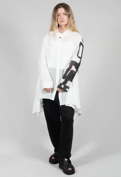 Moyuru Shirts & Blouses^Lightweight A-Line Shirt in White