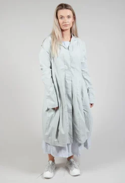 Rundholz Black Label Coats^Lightweight Coat with Tulip Hem in Grey