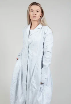 Rundholz Black Label Coats^Lightweight Coat with Tulip Hem in Grey Print