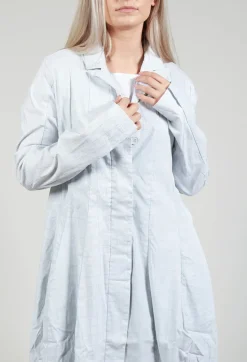 Rundholz Black Label Coats^Lightweight Coat with Tulip Hem in Grey Print