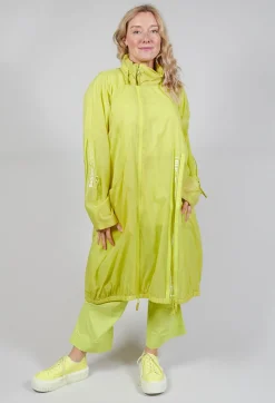 Rundholz Black Label Coats^Lightweight Longline Coat with Zip in Sun