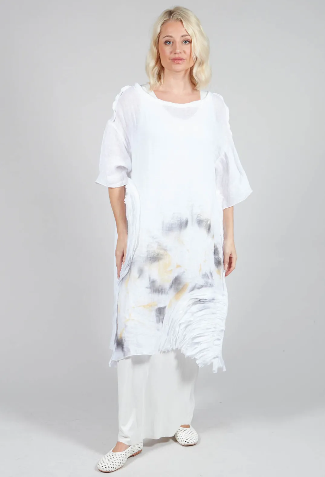 Tadashi with Giovanna Guglielmi Dresses^Lightweight Print Dress in White