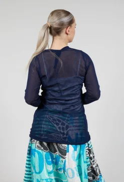 Rundholz Black Label Tops^Lightweight Relaxed Fit Top in Navy