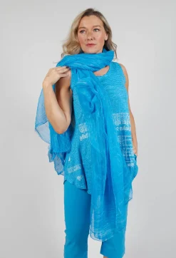 Rundholz Black Label Scarves^Lightweight Sheer Scarf in Malibu