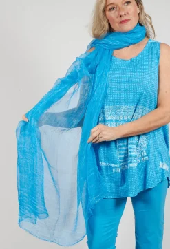 Rundholz Black Label Scarves^Lightweight Sheer Scarf in Malibu