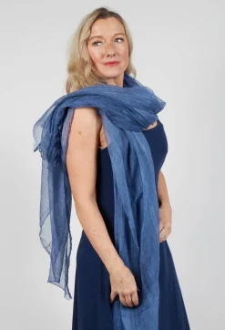 Rundholz Black Label Scarves^Lightweight Sheer Scarf in Navy
