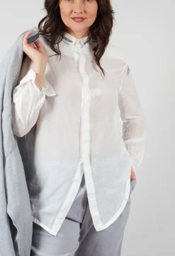 Umit Unal Shirts & Blouses^Lightweight Shirt with Stitch Detail in White