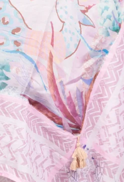 Rubicon Scarves^Lightweight Silk Scarf with Animal Print in Pink