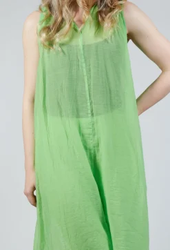Rundholz Black Label Dresses^Lightweight Sleeveless Dress in Lime