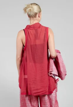Rundholz Black Label Tops^Lightweight Vest Top in Chili