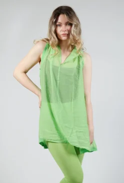Rundholz Black Label Tops^Lightweight Vest Top in Lime