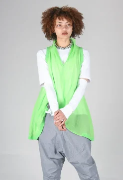 Rundholz Black Label Tops^Lightweight Vest Top in Lime