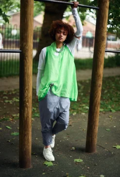 Rundholz Black Label Tops^Lightweight Vest Top in Lime