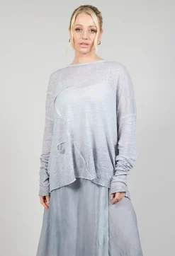 Umit Unal Tops^Linen Comfort Top in Original Grey