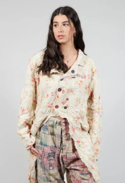 Magnolia Pearl Jackets^Linen Floral Contessa Jacket in Circus Rose