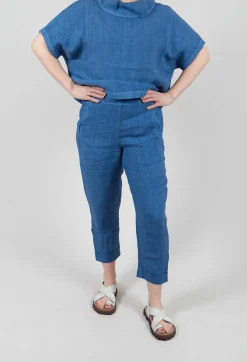 Elemente Clemente Trousers^Linen Geisha Pants in Eve Blue