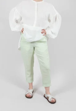 Elemente Clemente Trousers^Linen Geisha Pants in Spring Green