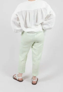 Elemente Clemente Trousers^Linen Geisha Pants in Spring Green