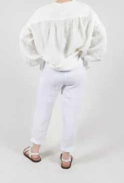 Elemente Clemente Trousers^Linen Geisha Pants in White
