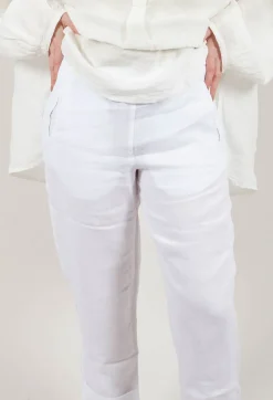 Elemente Clemente Trousers^Linen Geisha Pants in White
