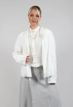 Umit Unal Jackets^Linen Jacket in Original Cream