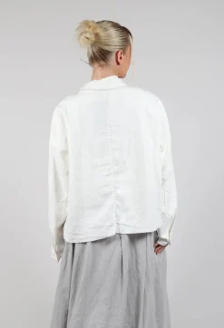 Umit Unal Jackets^Linen Jacket in Original Cream