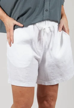Aequamente Shorts^Linen Shorts in White