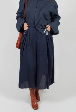 Umit Unal Skirts^Linen Skirt in Navy
