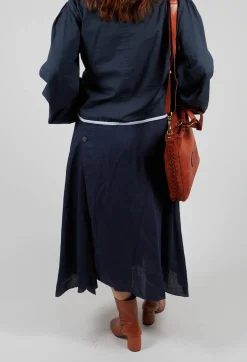 Umit Unal Skirts^Linen Skirt in Navy