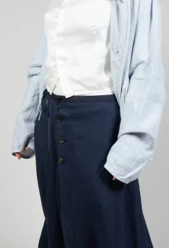 Umit Unal Skirts^Linen Skirt in Navy