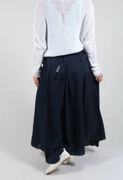 Umit Unal Skirts^Linen Skirt in Navy