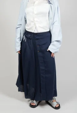 Umit Unal Skirts^Linen Skirt in Navy